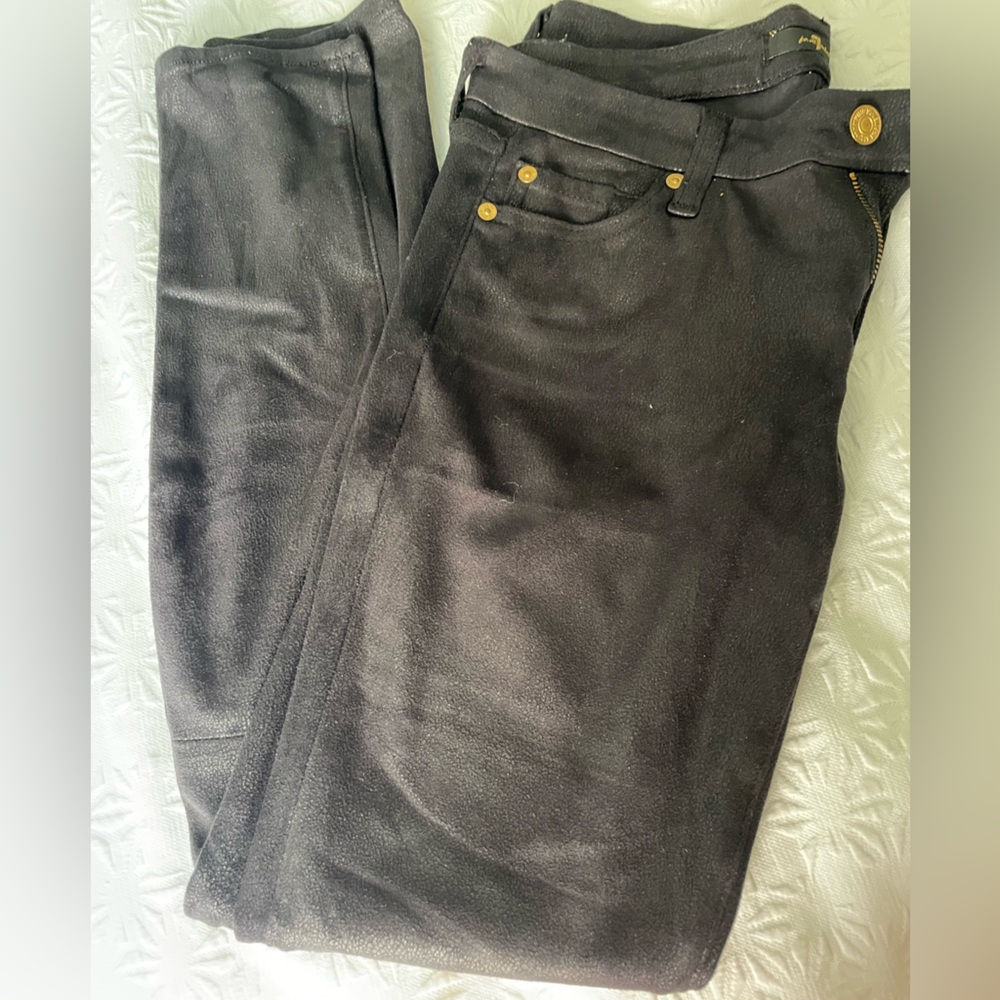Black 7 jeans with metallic sheen size 26